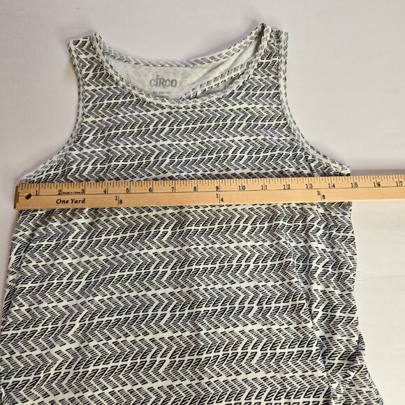 Circo Girls Black and White Sleeveless Arrow Print Maxi Dress Size XL 14/16 - Picture 6 of 11